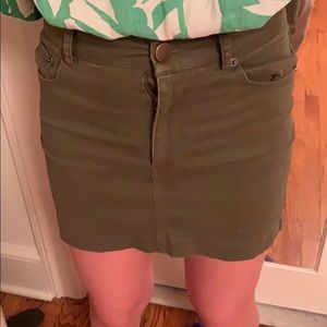 FOREVER21 Army Green Mini Skirt